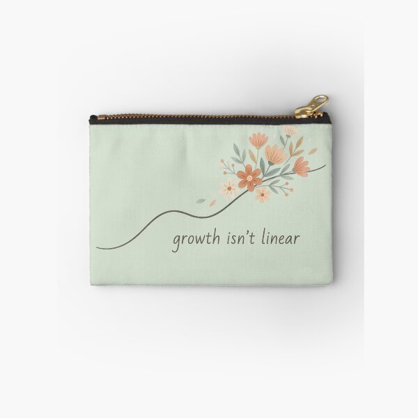 Item preview, Growth Isn’t Linear Wavy Line  designed and sold by VibeShift Studio.