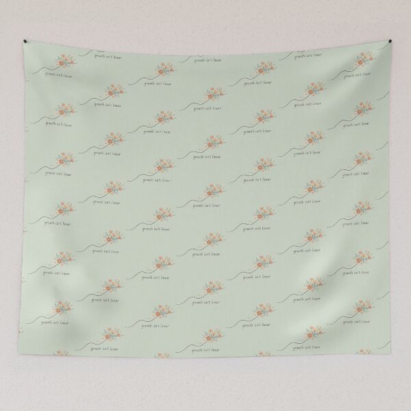 Item preview, Growth Isn’t Linear Wavy Line  designed and sold by VibeShift Studio.
