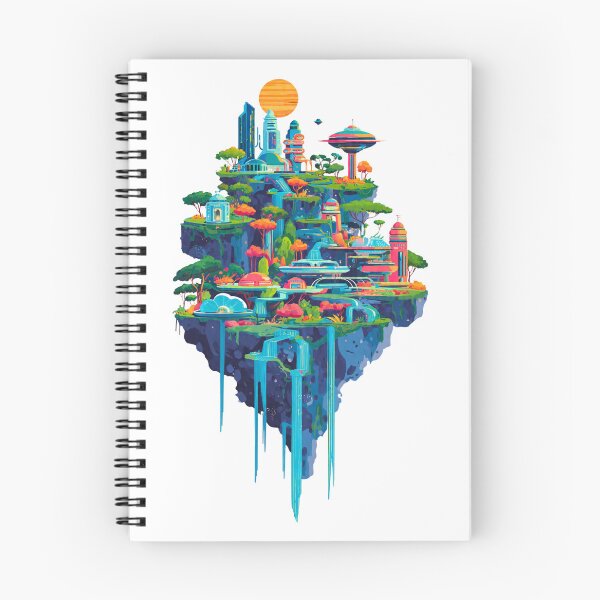 Item preview, Futuristic Floating Island Oasis designed and sold by Sector 99.