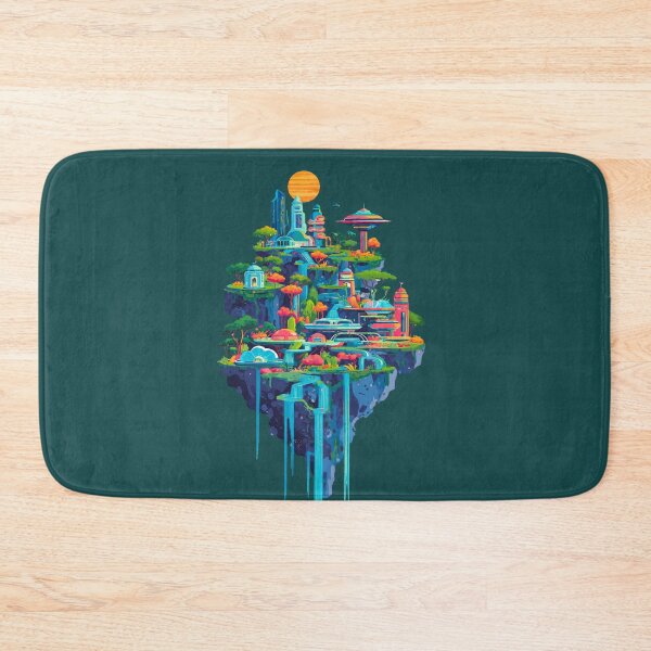 Item preview, Futuristic Floating Island Oasis designed and sold by Sector 99.