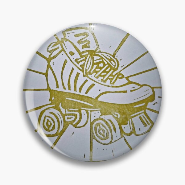 Item preview, Golden roller boot designed and sold by SombreroDoodles.