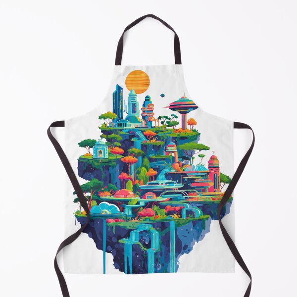 Item preview, Futuristic Floating Island Oasis designed and sold by Sector 99.