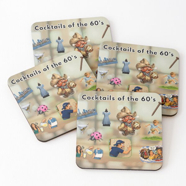 Item preview, Cocktails of the 60s. designed and sold by Fifty2Skidoo.