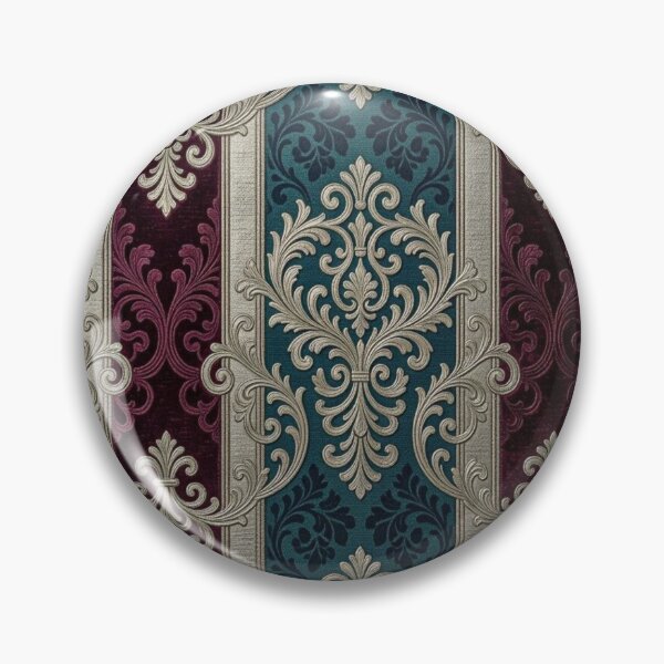 Item preview, Dark Turquoise & Burgundy Striped Baroque designed and sold by DesignsByPrnces.