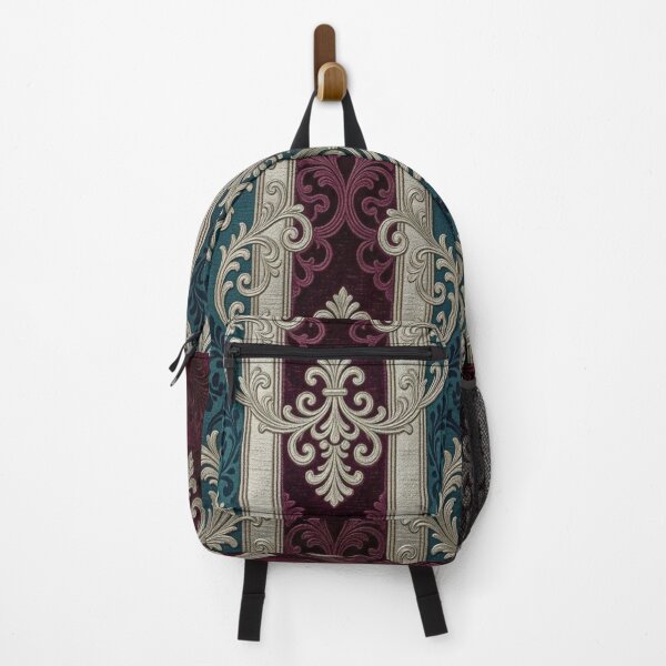 Item preview, Dark Turquoise & Burgundy Striped Baroque designed and sold by DesignsByPrnces.