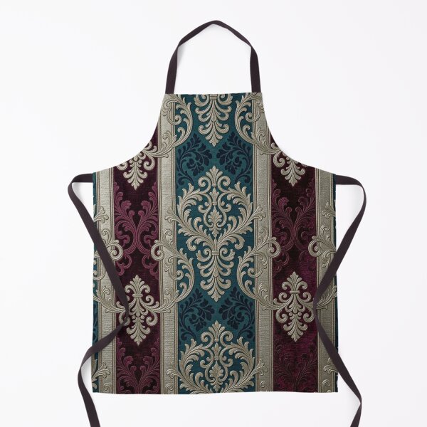 Item preview, Dark Turquoise & Burgundy Striped Baroque designed and sold by DesignsByPrnces.