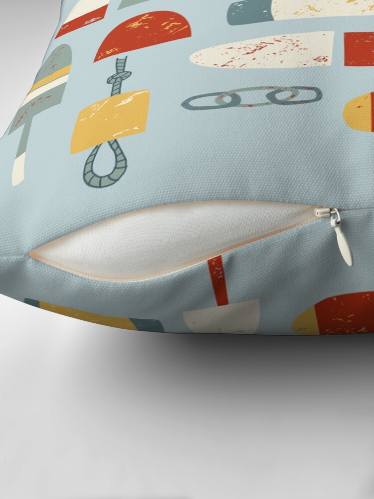 Thumbnail 2 of 4, Pillow, Fishing Floats designed and sold by squirrell.