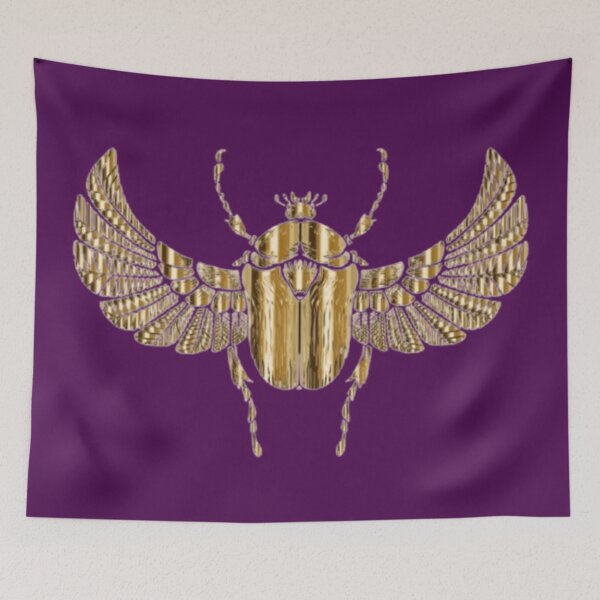 Item preview, Golden Scarab Beetle | Egyptian Luxury Art designed and sold by Rawafi Art Studio.
