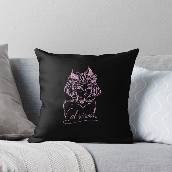 Item preview, Cat woman sketch with pink pen designed and sold by Mermaso Art.