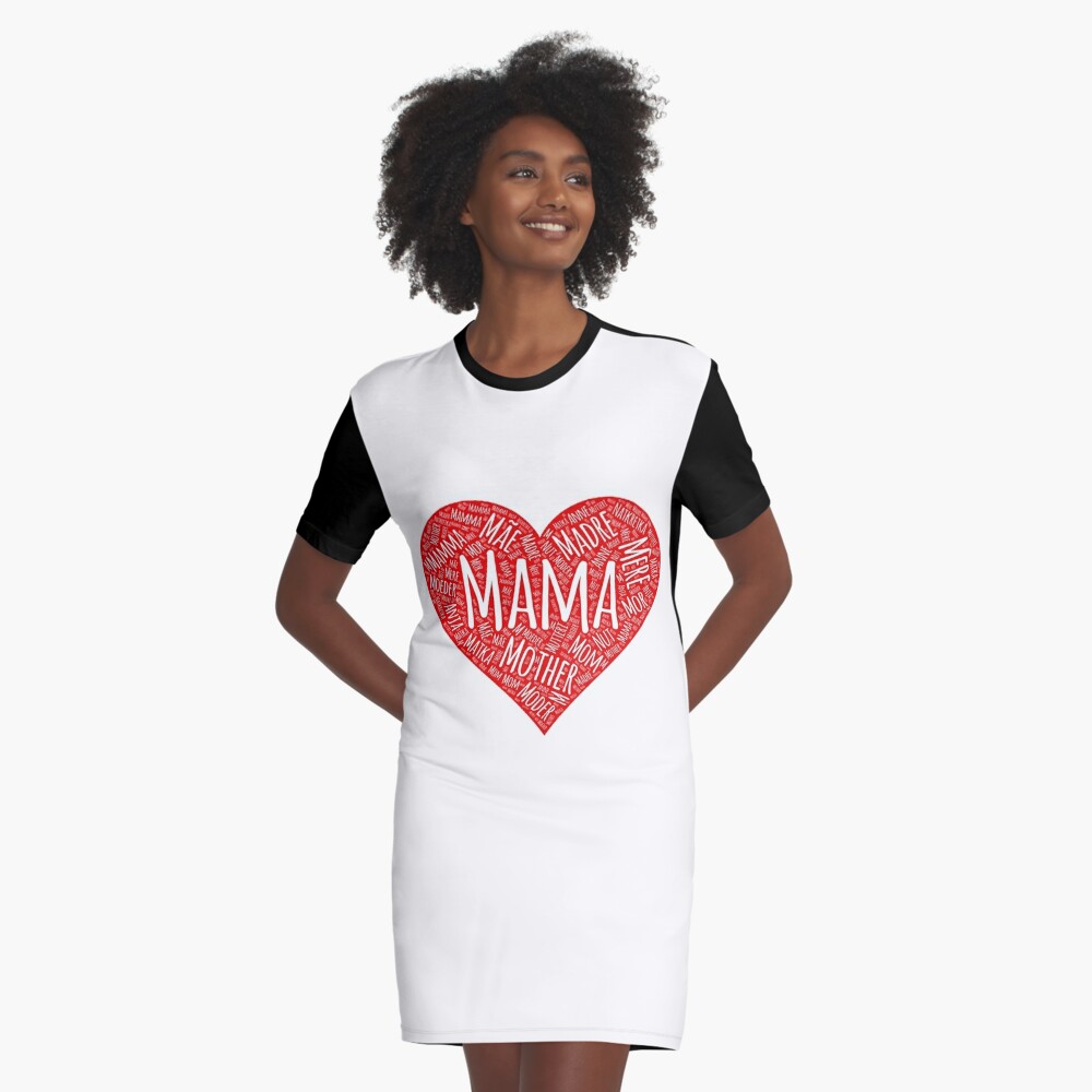 MAMA in foreign Languages WORD ART HEART FORM, Best Mom Gift Tee Poster  for Sale by Mmastert