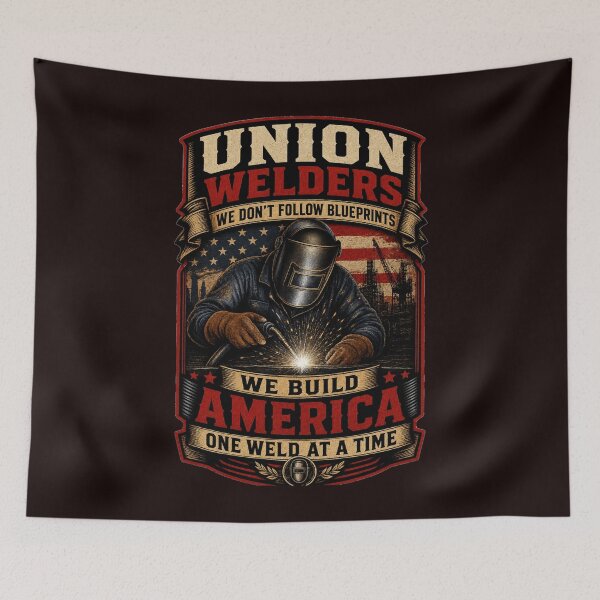 Item preview, Union Welders We Build America One Weld At A Time Shirt | Proud Welding Worker Tee designed and sold by LabCore.