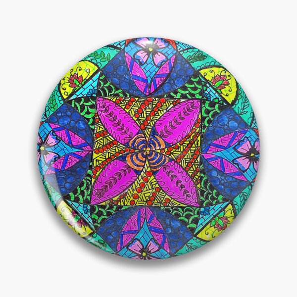 Item preview, Radiant Floral Mandala Geometric Pattern designed and sold by Selena.m.studio.