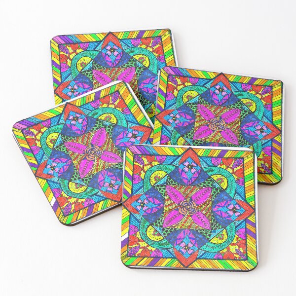 Item preview, Radiant Floral Mandala Geometric Pattern designed and sold by Selena.m.studio.