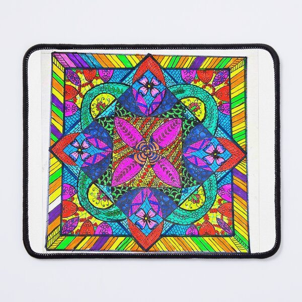 Item preview, Radiant Floral Mandala Geometric Pattern designed and sold by Selena.m.studio.