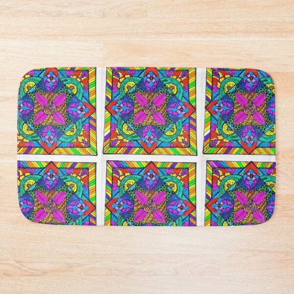 Item preview, Radiant Floral Mandala Geometric Pattern designed and sold by Selena.m.studio.