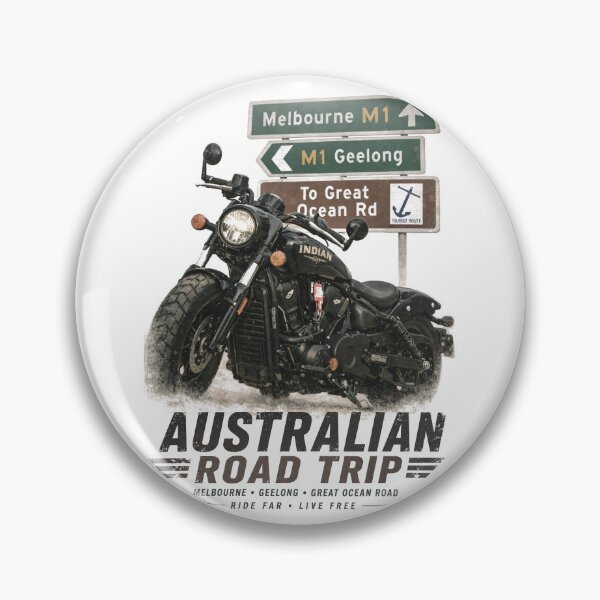 Item preview, Indian Scout Australian Road Trip Vintage Biker Graphic designed and sold by EdGraphy.