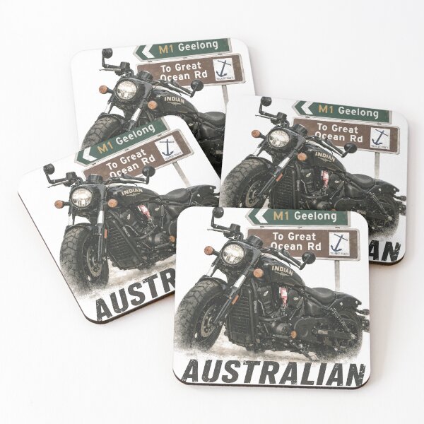 Item preview, Indian Scout Australian Road Trip Vintage Biker Graphic designed and sold by EdGraphy.
