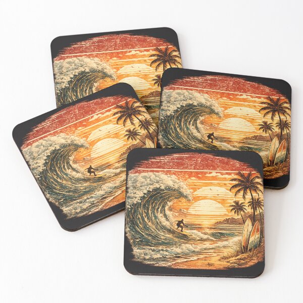 Item preview,  Vintage Surf Paradise Retro Beach Wave Design designed and sold by JustResultsCo.