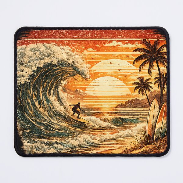 Item preview, Vintage Surf Paradise Retro Beach Wave Design designed and sold by JustResultsCo.