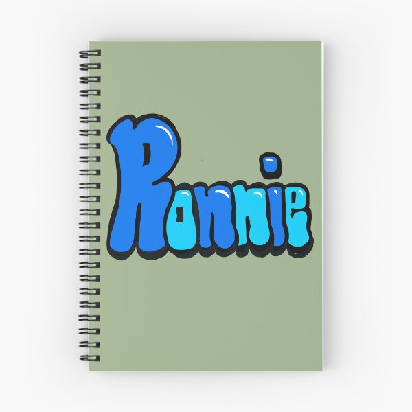 Item preview, Ronnie name in Blue Graffiti Bubble Letters typography  designed and sold by Artonmytee.
