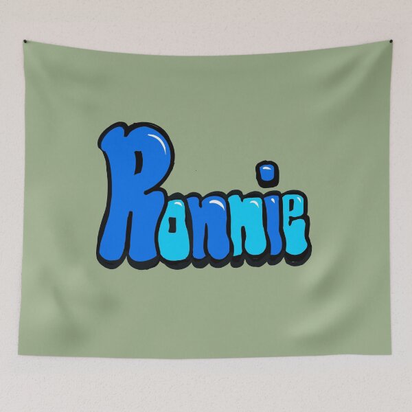 Item preview, Ronnie name in Blue Graffiti Bubble Letters typography  designed and sold by Artonmytee.