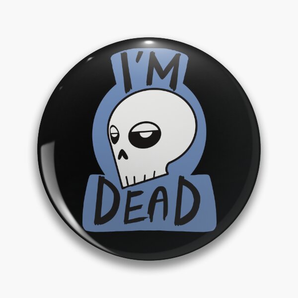 Item preview, Blue I’m dead skull designed and sold by AngelPainter.