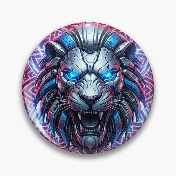 Item preview, Cybernetic Lion Mandala - Neo Tokyo Underground designed and sold by SupernovaNote.