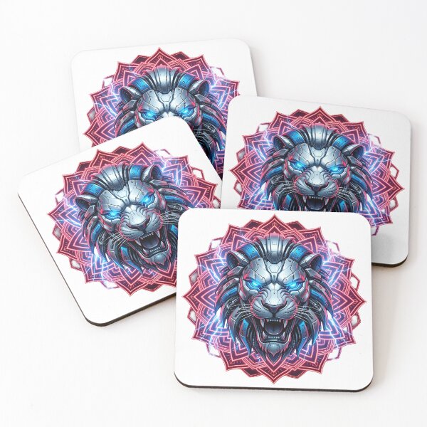 Item preview, Cybernetic Lion Mandala - Neo Tokyo Underground designed and sold by SupernovaNote.