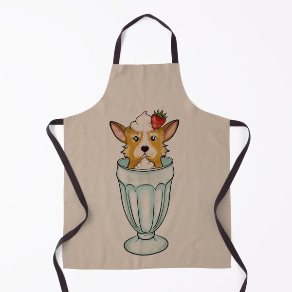 Item preview, Retro Corgi Pup In A Cup designed and sold by ellealsopaints.