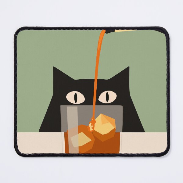 Item preview, Minimalist Cat Whiskey Print designed and sold by Studio pod Burom.