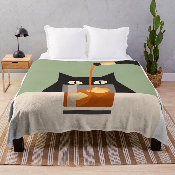 Item preview, Minimalist Cat Whiskey Print designed and sold by Studio pod Burom.