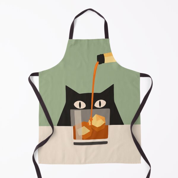 Item preview, Minimalist Cat Whiskey Print designed and sold by Studio pod Burom.