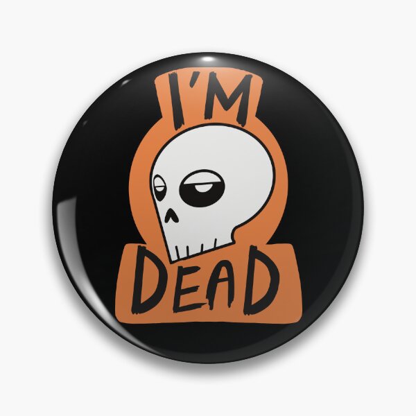 Item preview, Orange I’m dead skull designed and sold by AngelPainter.