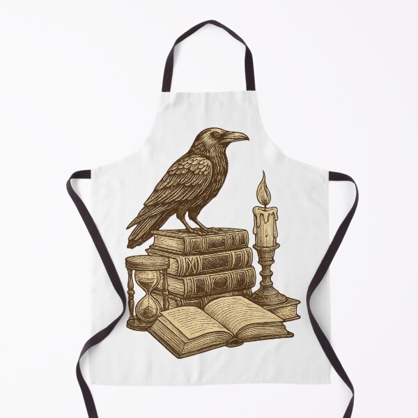 Item preview, Vintage Gothic Raven Books Candlelight Dark Academia T-Shirt designed and sold by Five Reasons Designs.
