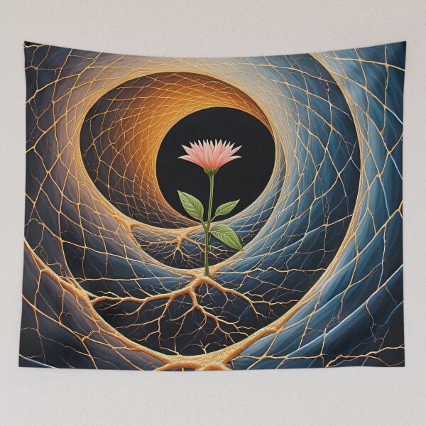 Item preview, The delicate flower grows at the center of the universe. designed and sold by Mianku | Für das Leben.