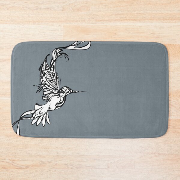 Item preview, Geometric Tribal Hummingbird - Black Online Art designed and sold by HolaStudio.
