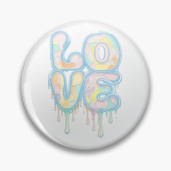 Item preview, Pastel Drip Love Aesthetic Typography designed and sold by Dzakooob.