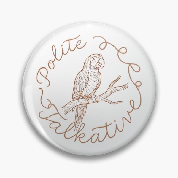Item preview, Polite Talkative Elegant Metallic Parrot Art designed and sold by OffBeatDesign1.