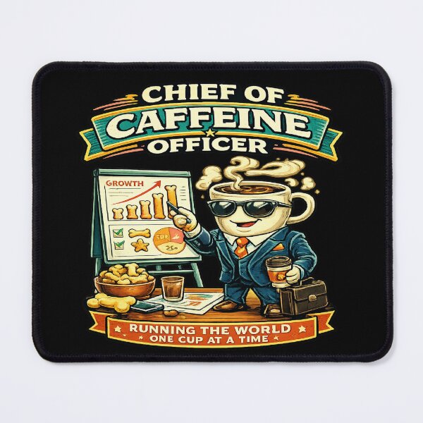 Item preview, Chief Caffeine Officer Shirt Funny Coffee Addict Gift Office Worker Barista Retro Coffee Humor T-Shirt designed and sold by VexonMAN.