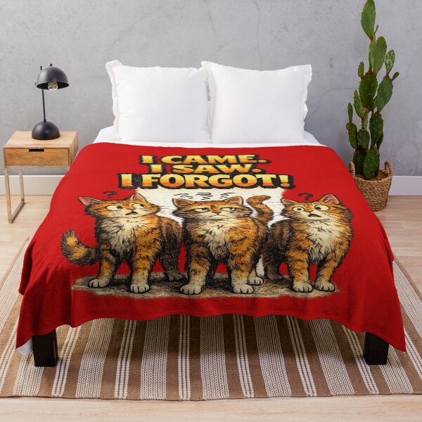 Item preview, I Came I Saw I Forgot Funny Cat Forgetful Humor Gift Art designed and sold by irfanshikh.