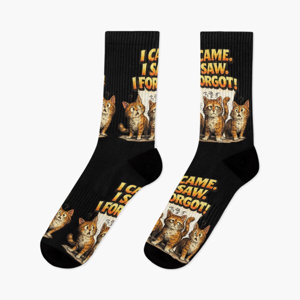 Item preview, I Came I Saw I Forgot Funny Cat Forgetful Humor Gift Art designed and sold by irfanshikh.