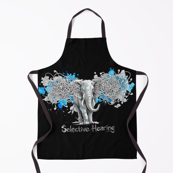 Item preview, Selective Hearing – Surreal Elephant Headphones Illustration designed and sold by SoulPT.