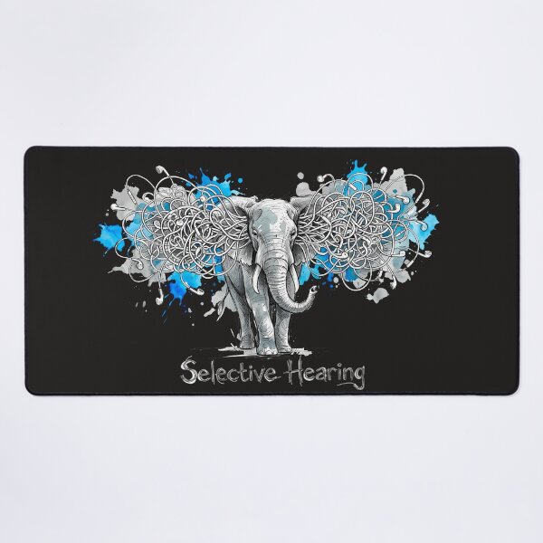 Item preview, Selective Hearing – Surreal Elephant Headphones Illustration designed and sold by SoulPT.