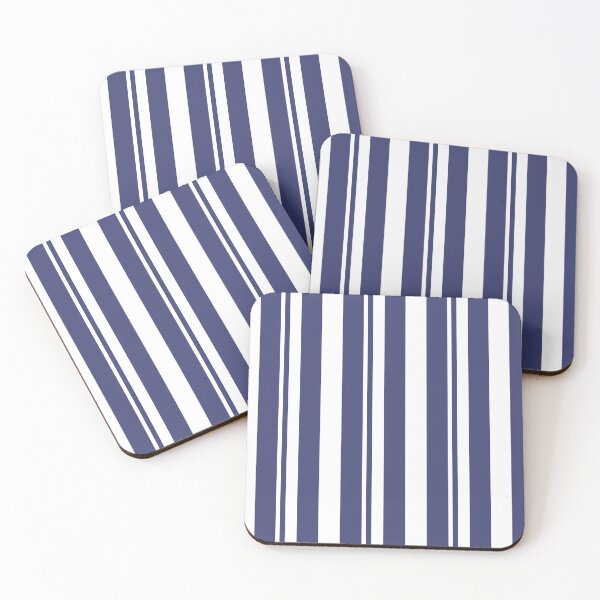 Item preview, Navy Blue and White Stripes Pattern designed and sold by Anna Studio Co.