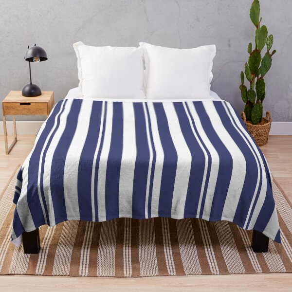 Item preview, Navy Blue and White Stripes Pattern designed and sold by Anna Studio Co.