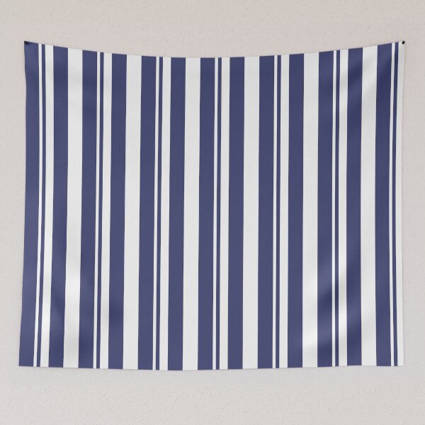 Item preview, Navy Blue and White Stripes Pattern designed and sold by Anna Studio Co.