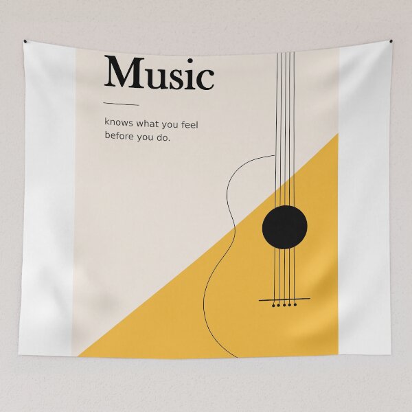Item preview, Music Quote Guitar Print designed and sold by Studio pod Burom.