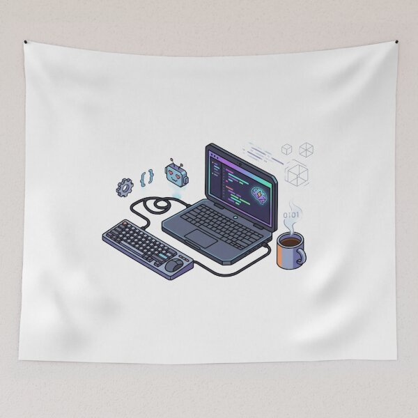 Item preview, Digital Brain Artificial Intelligence Coder Tech designed and sold by caffeinepixels.