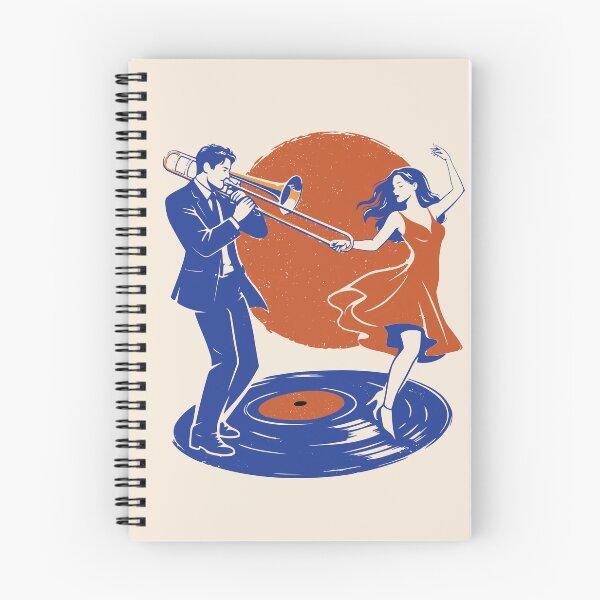 Item preview, Jazz Trombone Player Dancer Print, Vinyl Record Art designed and sold by Studio pod Burom.