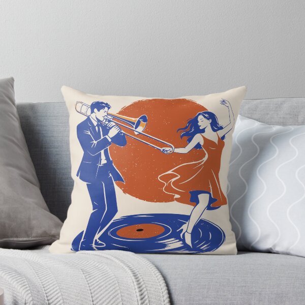Item preview, Jazz Trombone Player Dancer Print, Vinyl Record Art designed and sold by Studio pod Burom.